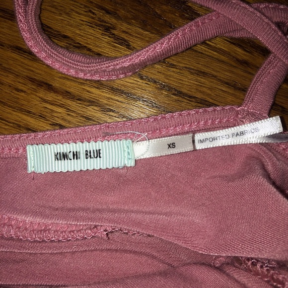 Kimchi Blue mauve pink side tie wrap dress - Picture 4 of 11